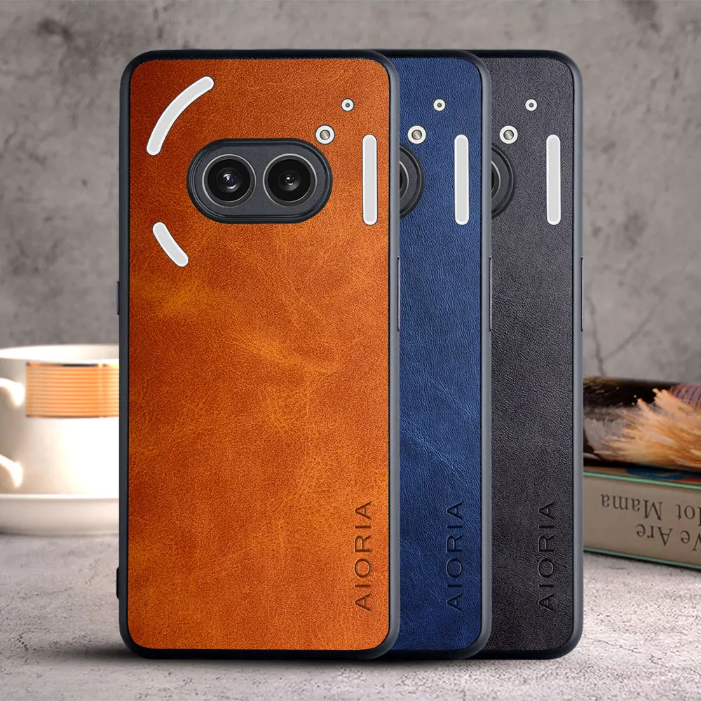 Luxury Vintage Leather Phone Case – Premium Cover Coque  Capa