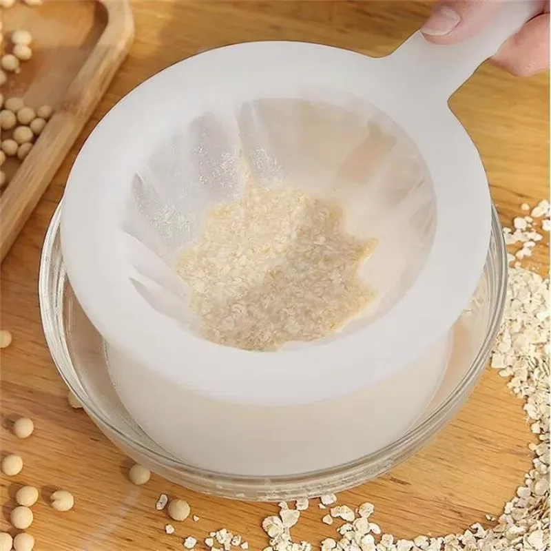 1pc 80/100/200/400Mesh Handheld Home Soymilk Milk Coffee Strainer Juice Extraction Reusable Strainer