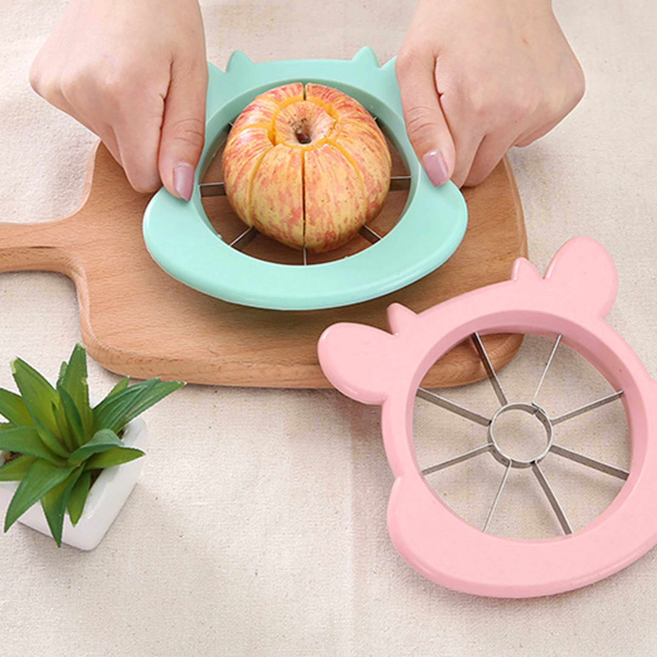 1pc - Cute cartoon stainless steel apple slicer, fruit slicer, fruit slicer, apple knife 1pc - Cute cartoon stainless steel apple slicer, fruit slicer, fruit slicer, apple knife