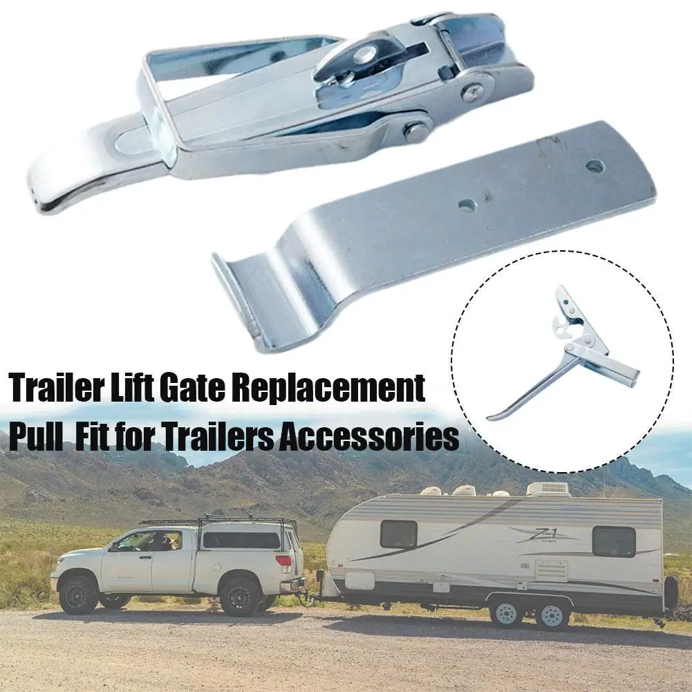 Trailer Trailer Door Panel Lock Buckle Lock Box Buckle Clamp Accessories Parts Modification Toolbox Car Buckle Galvanized R4V7 luggage accessories wheel boarding toolbox universal roller caster repair accessories reinforcement 18 inch 30 inch