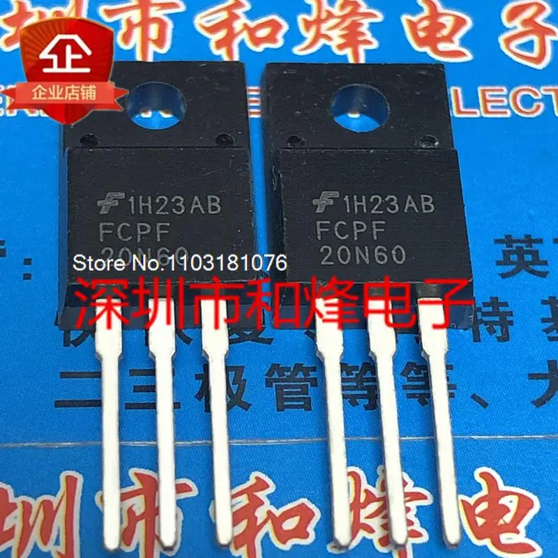 

(10PCS/LOT) FCPF20N60 TO-220F 600V 20A New Original Stock Power chip