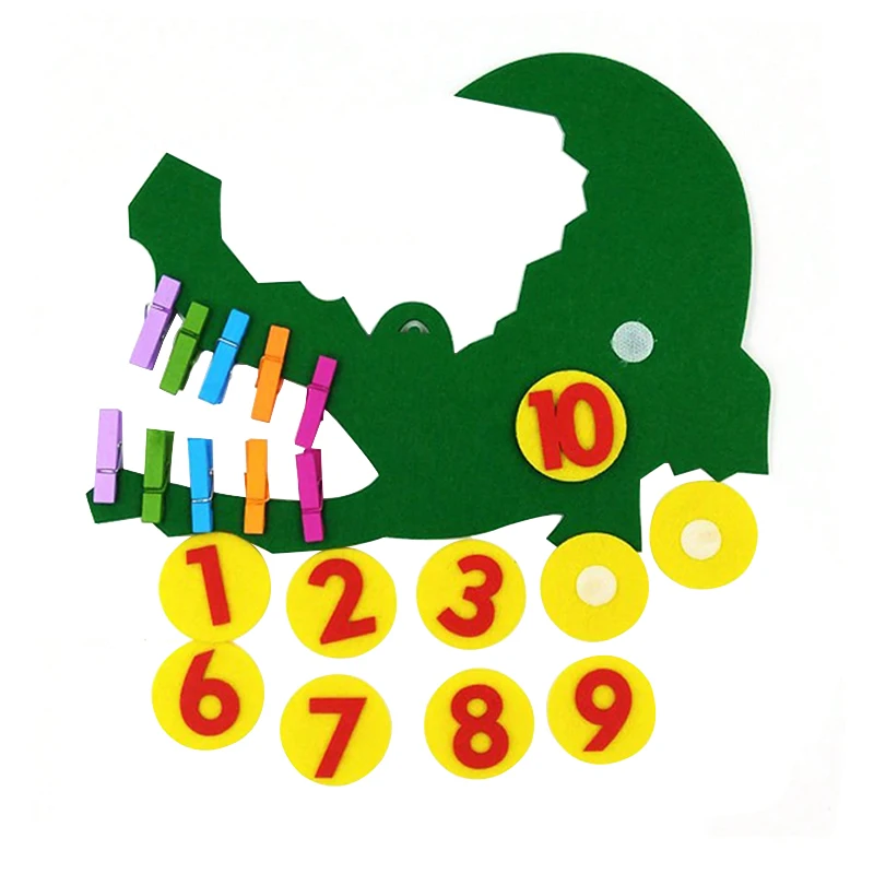 Children DIY Early Education Felt Hands-on Math Toy Supplies for Kindergarten felt hands toys
