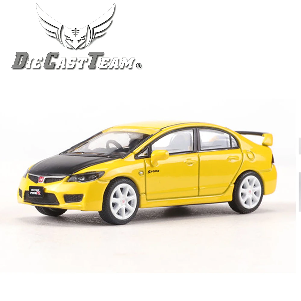 DCT 1/64 FD2 Model 8th Generation Honda Civic Type R Car Alloy Motor Vehicle Diecast Metal Model Kids Xmas Gift Toys for Boys 2