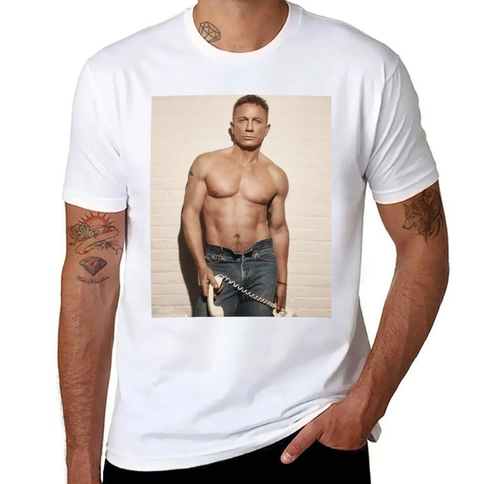 

Daniel Craig T-Shirt aesthetic clothes quick-drying sweat shirts, men