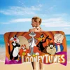 L-Looney-Tunes Beach Towel Cartoon Cute Summer Kids Large Bath Pool Beach Towel Microfiber Absorbent For Swimming Travel 4