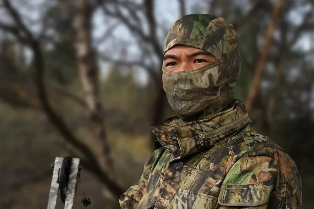 Airsoft Paintball Wargame Bionic Balaclava Camouflage Full Face Mask Quick-drying Hood Camping CS Field Hunting Cap