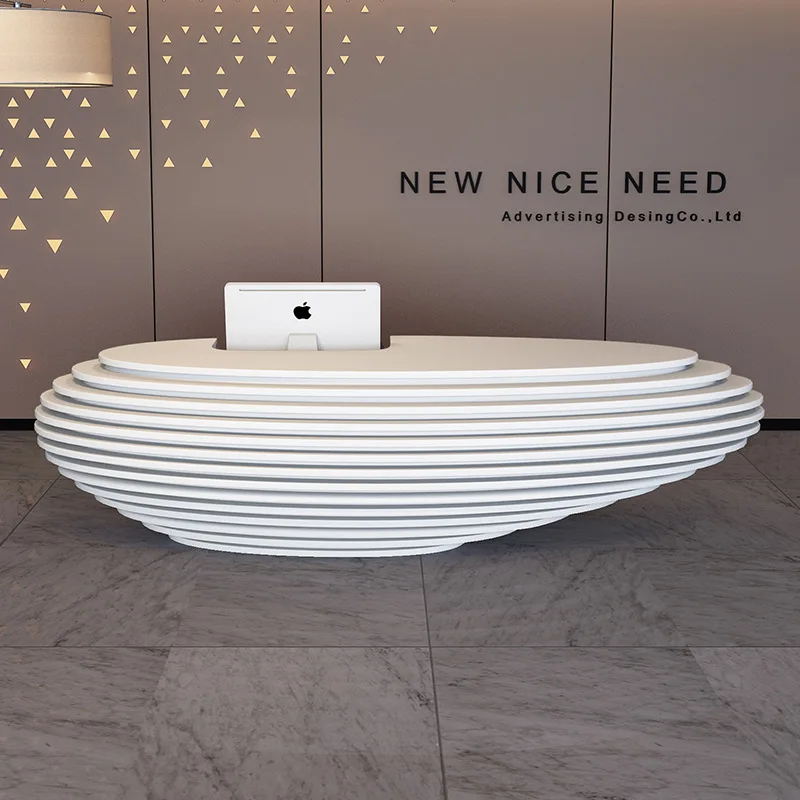 

Reception Desk Welcome Fashion Paint Special-Shaped Irregular Creative Cash Register Bar