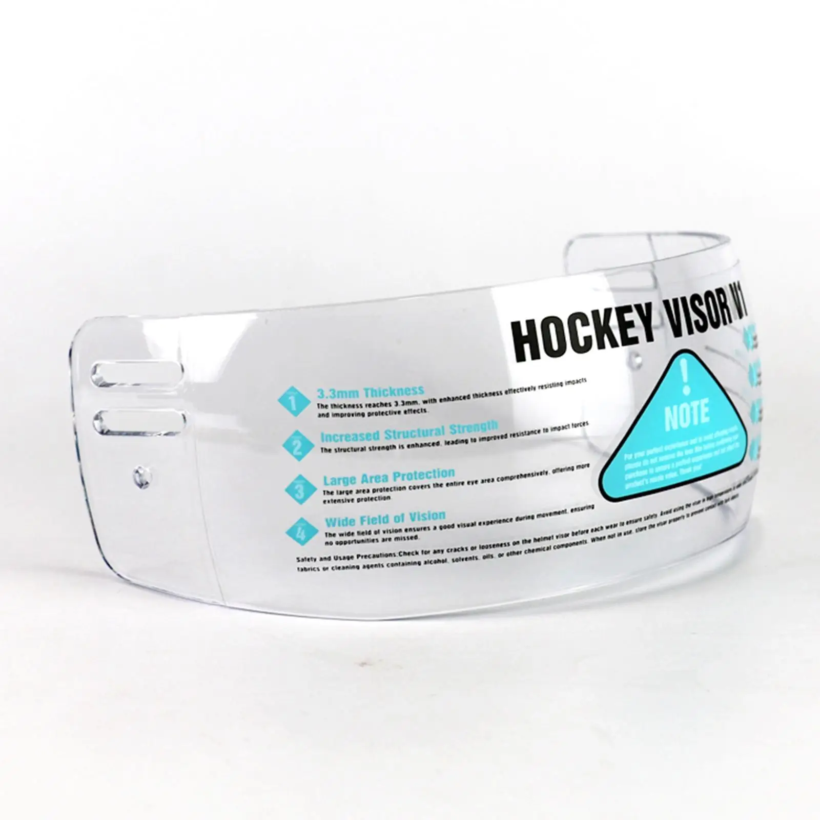 Hockey Helmet Visor Universal Transparent Protector Helmet Shield for Safety Work Accessories