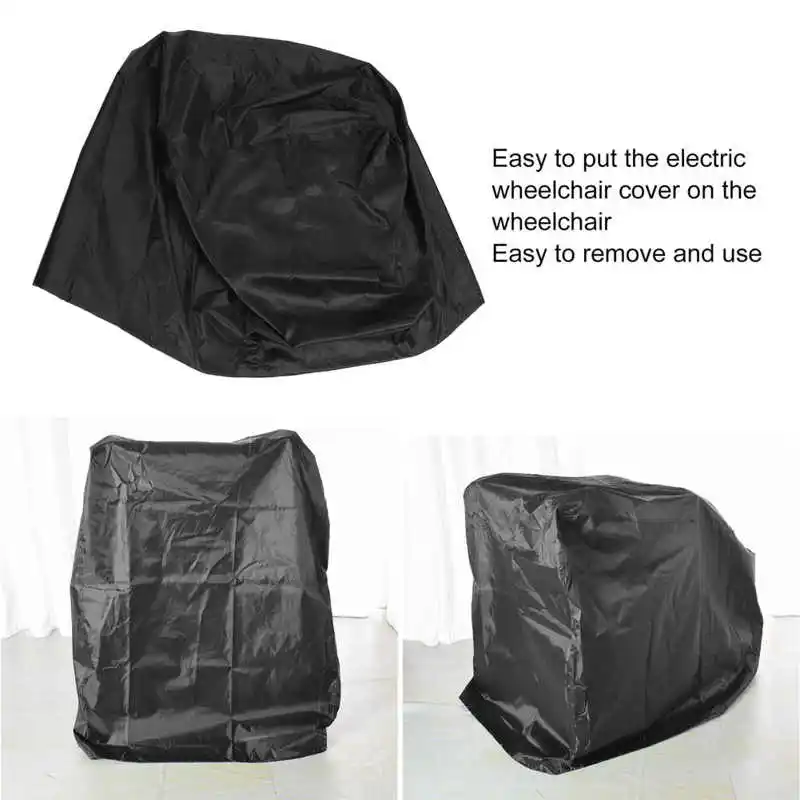 Electric Wheelchair Waterproof Cover Oxford Cloth Elastic Shrinkage Bottom Rain Protective Cover Mobility Scooter Dust Cover 4
