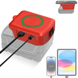Universal 15W Fast - Charging Wireless Adapter with USB & USB - C Ports