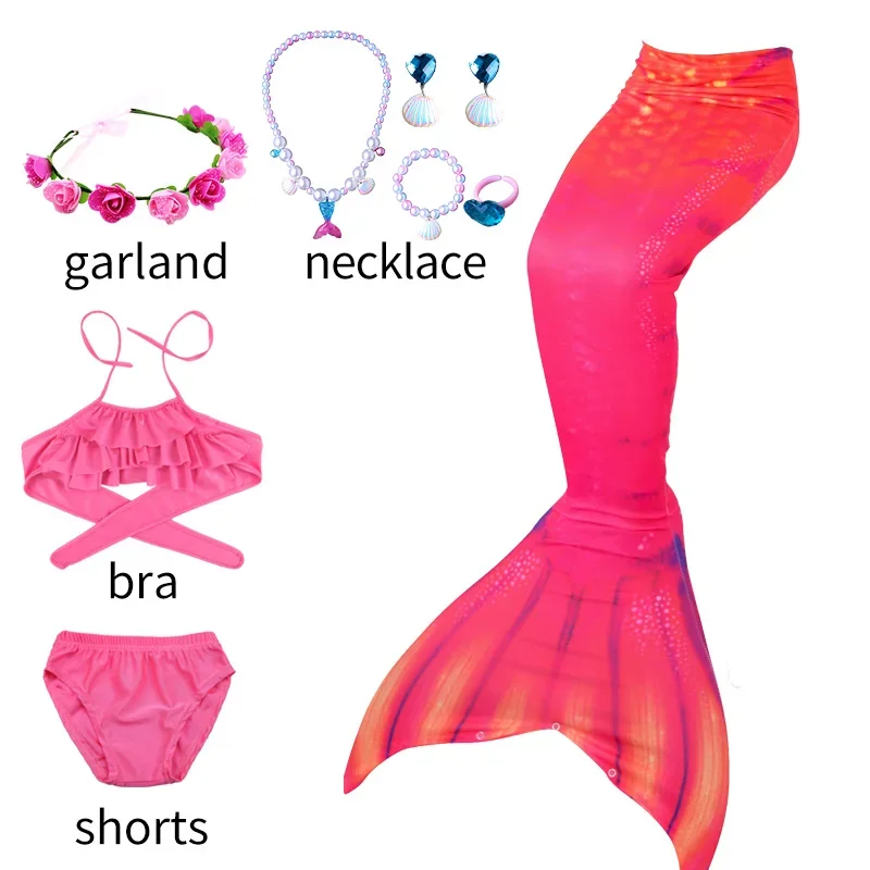 thumbnail image 1 of Traje de baño de sirena para niñas pequeñas, traje de baño de playa/piscina, vestido de princesa, Bikini, 1 of 5