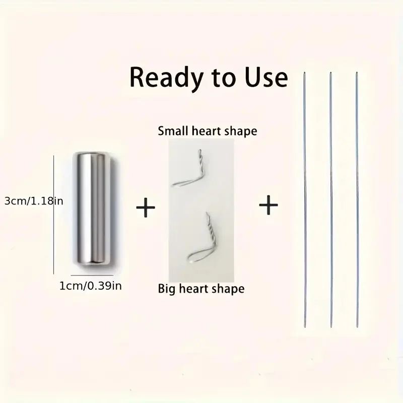 12pcs Nail Cat Eye Magnet Set with Flexible Iron Wire Creating Heart & Ingot Shapes On Nails Multi-function Manicure Accessories