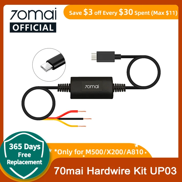 70mai UP03 Hardwire Kit for Dash Cam A810/M500/Omni – 70mai