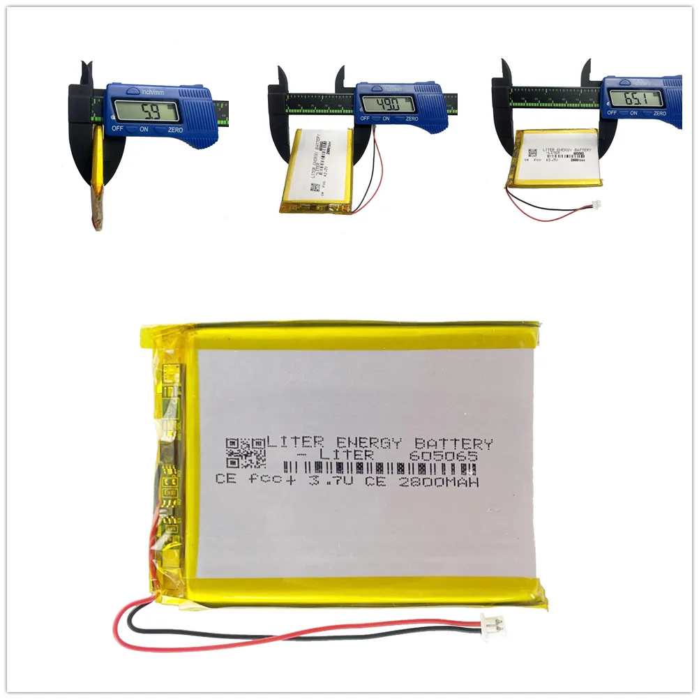 Rechargeable Battery 715263 3.7v 3500mah 705068 Lithium Polymer Battery 2800mah 605065 With Board For RG35XX R36S Pda Tablet Pcs Digital Products