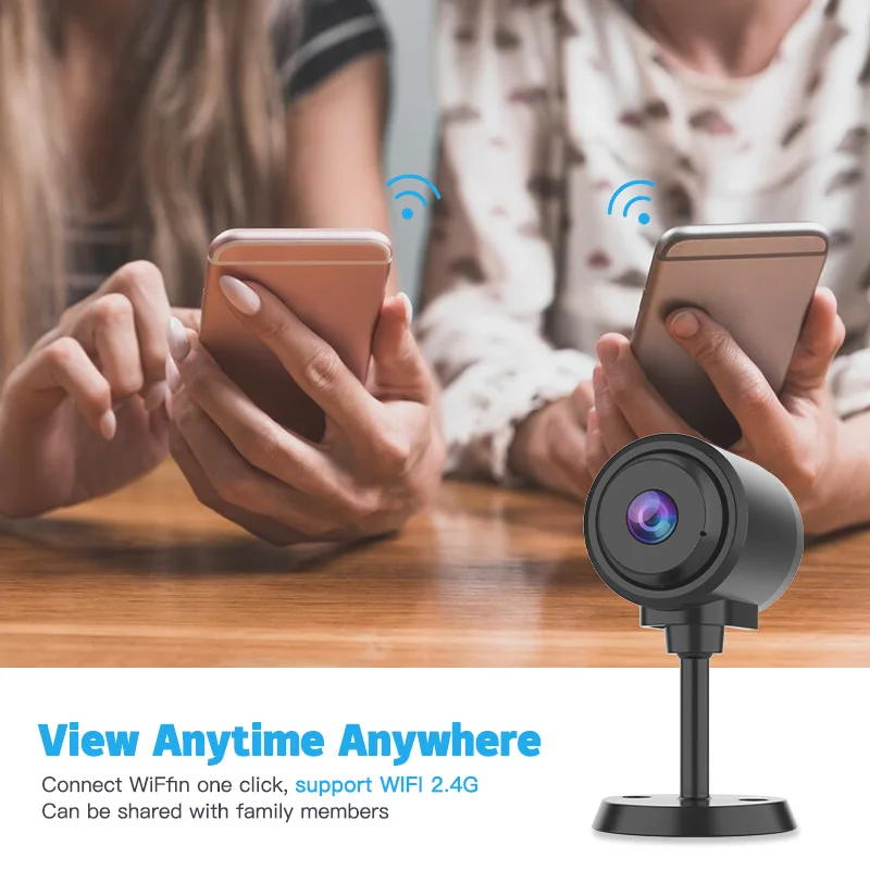 FIRSTCCTV Wireless Mini WiFi Security Camera with Night Vision Motion Detection Rechargeable Battery Easy to Mount 2