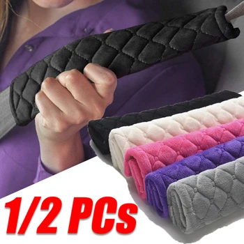 Plush Velvet Seatbelt Covers 1