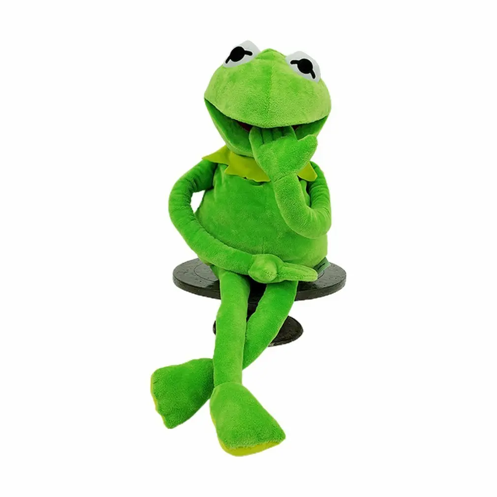 

60cm=23.6inch The Muppets KERMIT FROG Stuffed animals Hand puppet Plush Baby Boy Toys for Children Birthday Gift