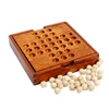 Wood Solitaire Game Single Player Chess Brain Teaser Strategy Puzzle Games IQ Logic Challenges For Adults Kids Educational Toys 5