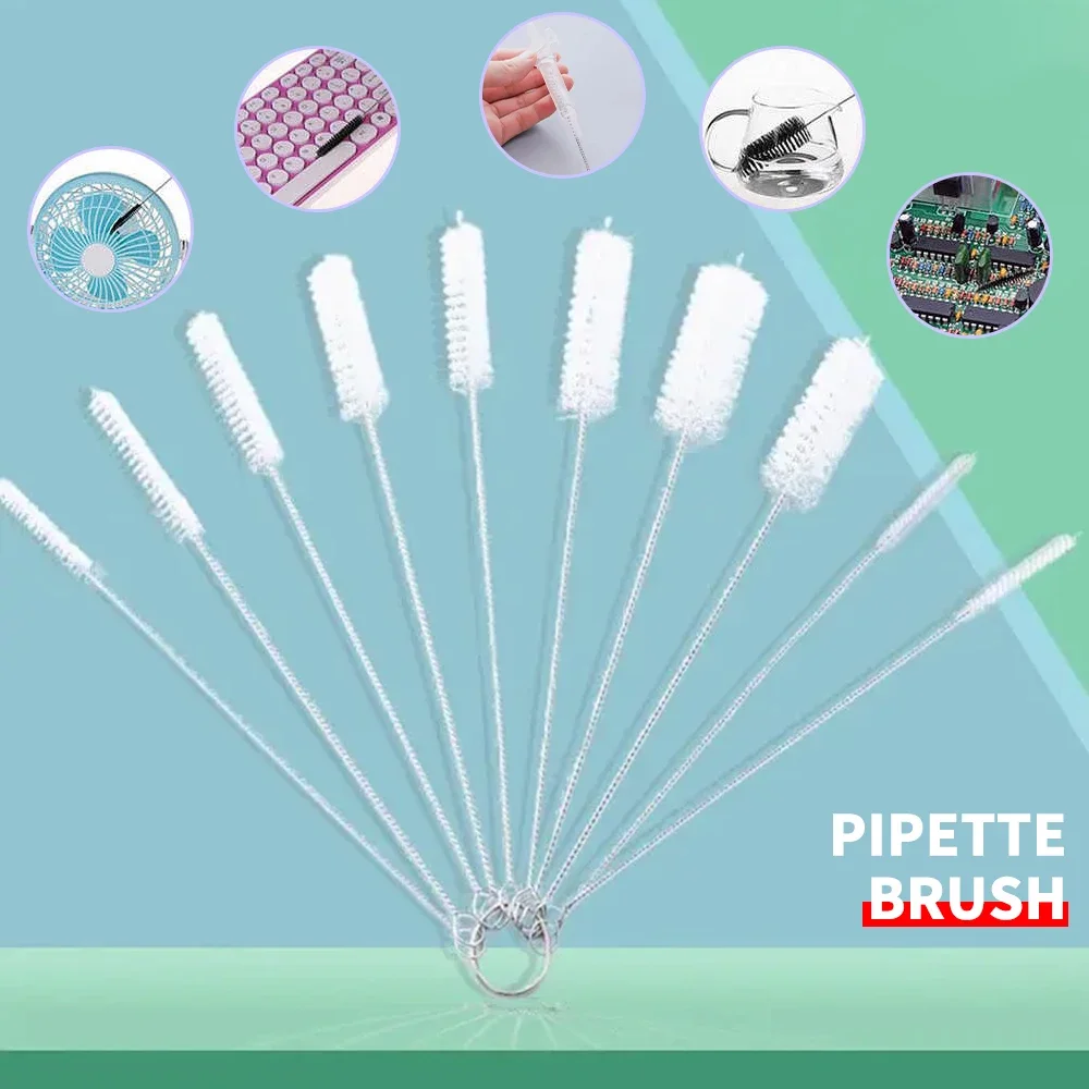 Bottle Brushes 10PCS Cleaning Tattoo Tattoo Equipment Pipeline Cleaning Tools Pipe Brush Stainless Steel Cup Brush Milk Bottle