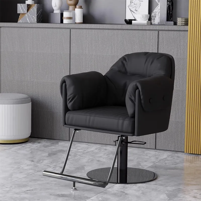 Barbershop Stool Barber Chairs Vanity Cosmetic Stylist Luxury Barber Chairs Metal Makeup Sillas De Barberia Modern Furniture