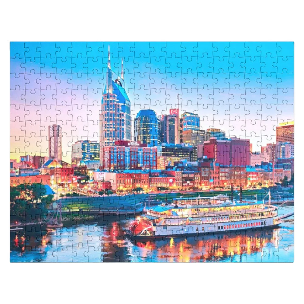 

Nashville Skyline at Night Jigsaw Puzzle Personalized Baby Toy Wooden Jigsaw Puzzle Anime Jigsaw Puzzle Custom Kids Toy