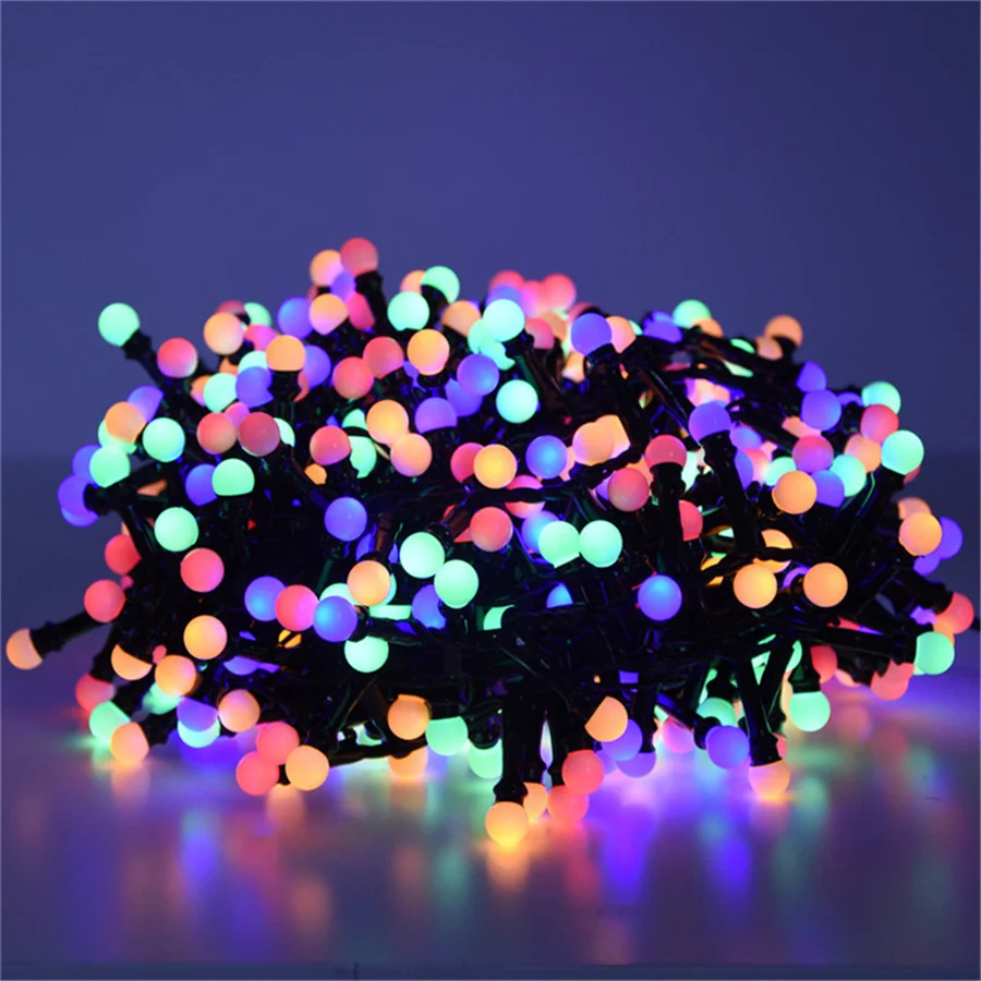 10M 5M DIY Firecrackers Fairy String Lights EU/US Plug Outdoor Waterproof Christmas Garland Lights for Wedding Party Room Decor