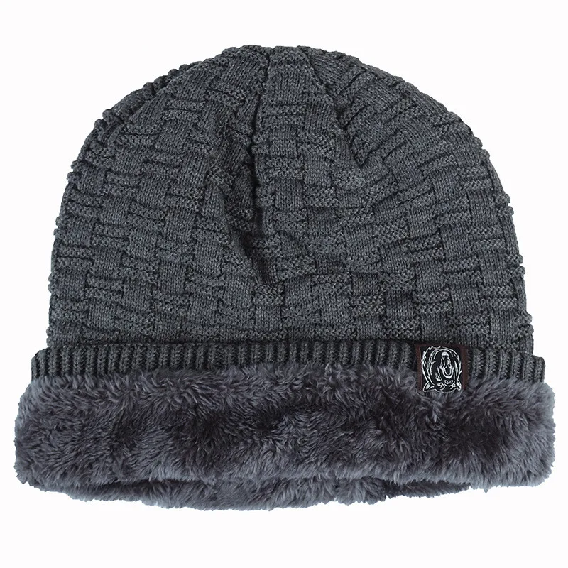 Bonnet Tricoté Homme Hiver Chaud et Confortable