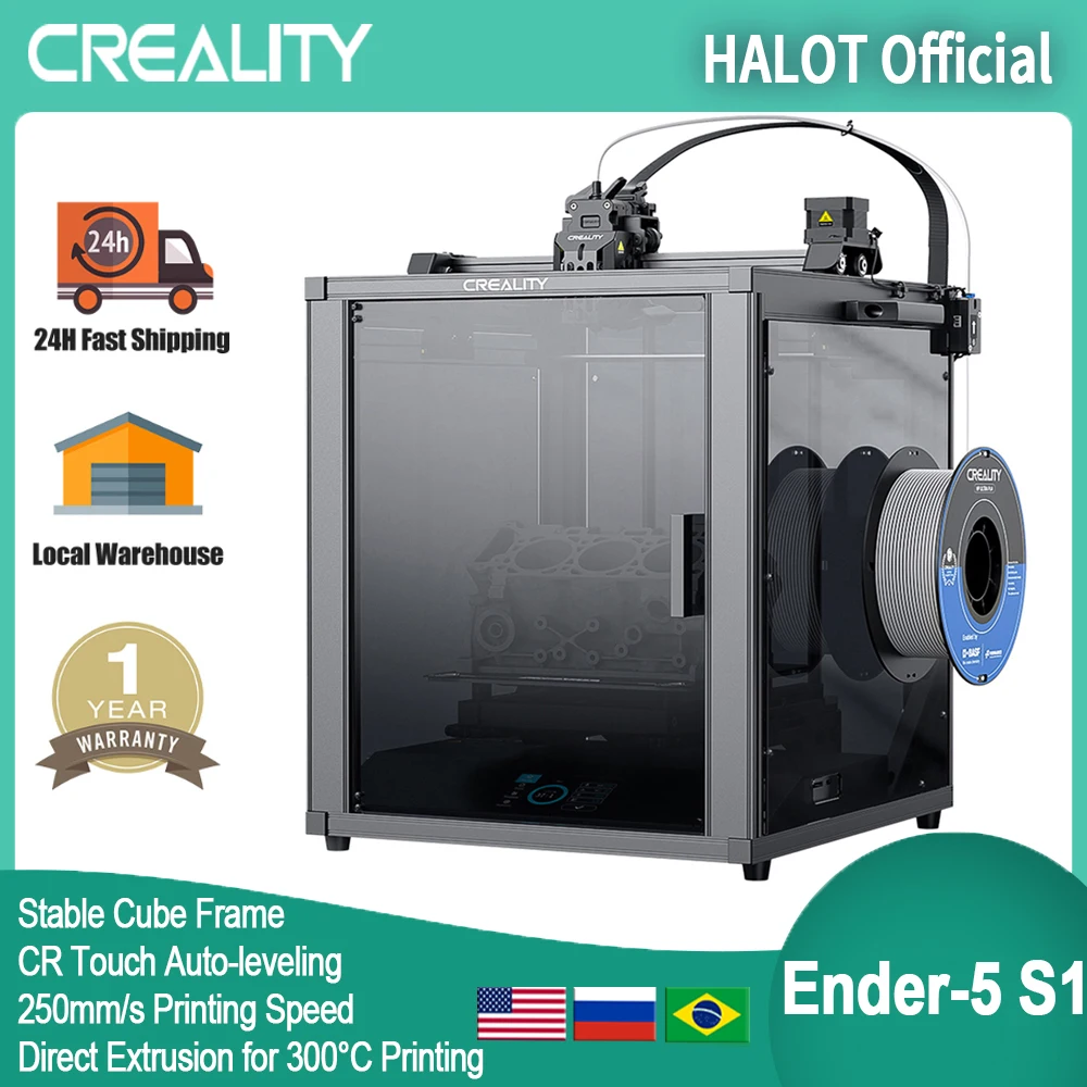 Official Creality 3D Printer Ender-5 S1 250mm/s High-Speed 3D