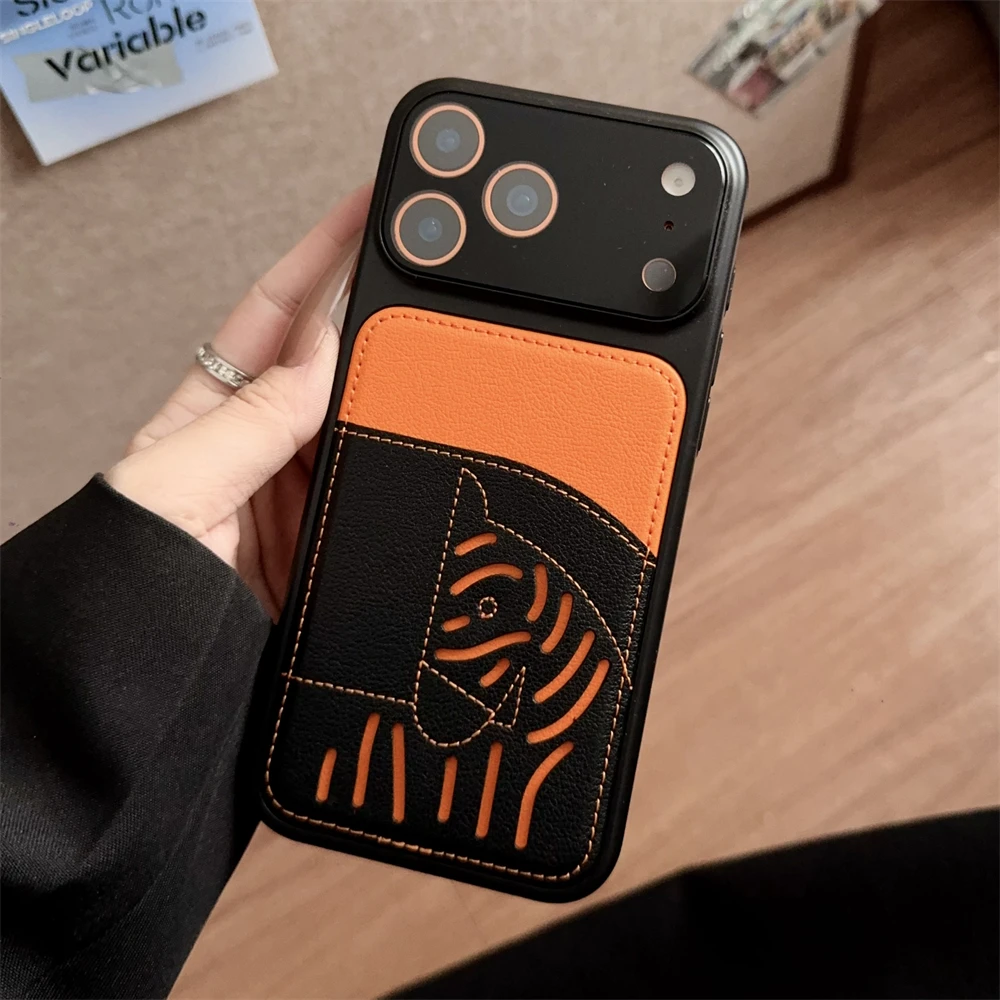 Cute Cartoon Horse Pattern Leather Wallet Case with Card Slots Cover