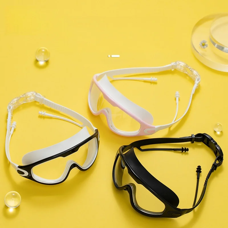 Swimming Goggles For Adult Men And Women High-Definition Waterproof And Anti Fog Electroplating Large Frame Swimming Goggles - 4