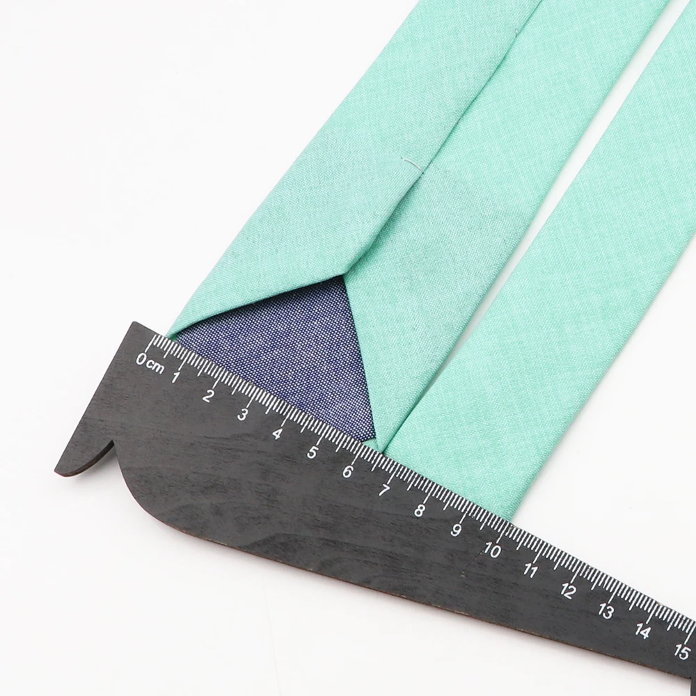 Neck Tie Solid Color Cotton Necktie 6.5cm