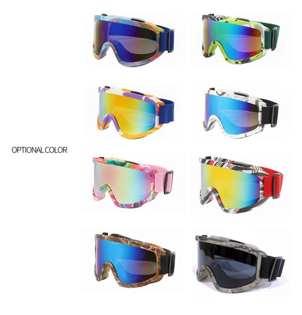 Gafas de esquí de doble capa para niños, gafas de esquí UV400 antivaho,  máscara, deportes al aire libre, gafas de Snowboard - AliExpress