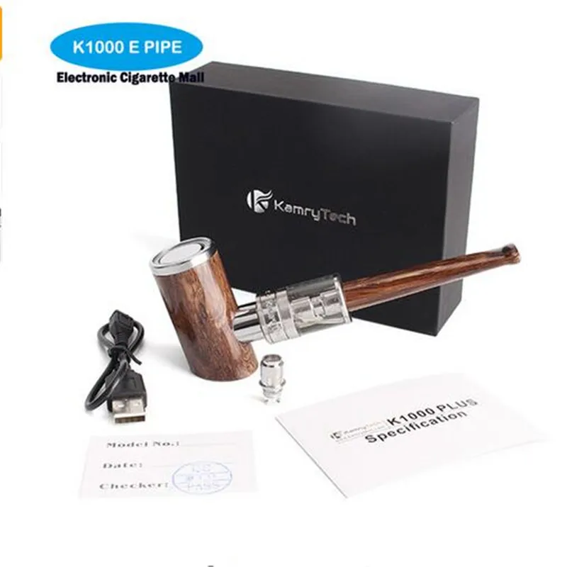 

Kamry K1000 Plus электронная трубка 30 Вт Vape Kit 1100 мАч встроенный аккумулятор 4 мл бак электронная сигарета кальян деревянная сигарета табачная трубка