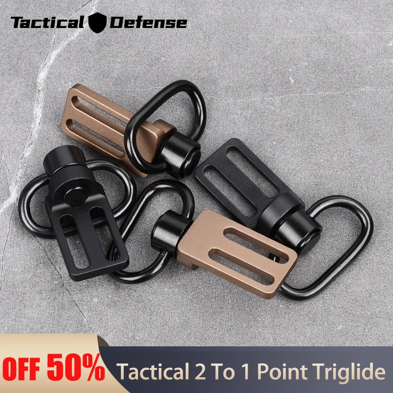 

Metal QD Buckle Strap Convert Between 2 To 1 Point Triglide Convertible QD Sling Conversion Adaptor Impact Weapons Components