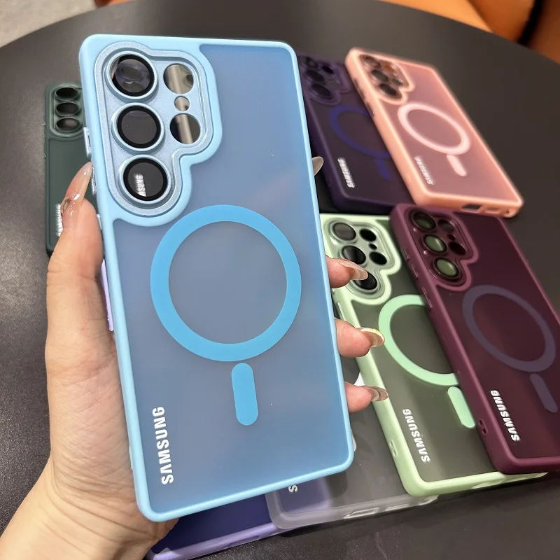 Translucent Magnetic Frosted Case with Lens Protection