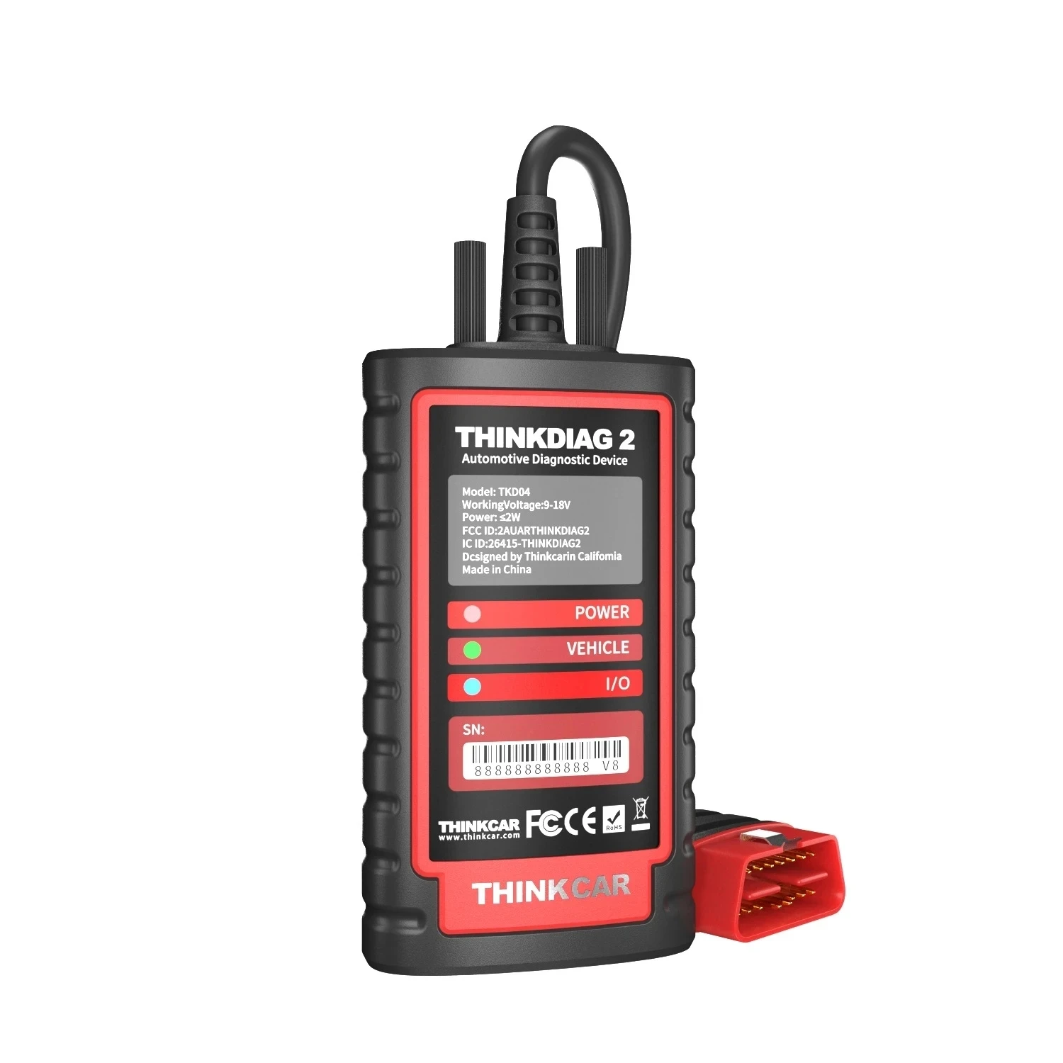 THINKCAR thinkdiag 2 THINKDIAG2 s 1/2 rok D-Z softwarový podpora být schopen FD protokol 16 resetovat fungovat OBD2 diagnostické nářadí DBSCAR