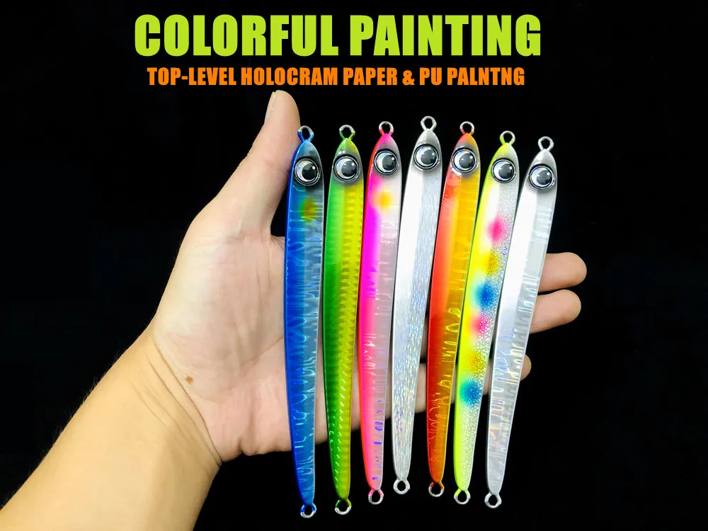 Description Picture 4 of itemGREENSPIDER 2023 New Shore Offshore Jigging Lure Kingfish Amberjack 60g 80g Blade Jig Metal Jigs Fishing Lure