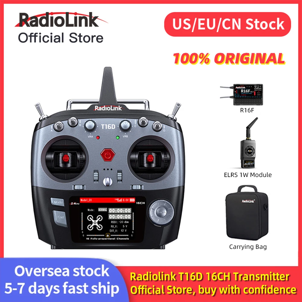 Drone radiocommandé M1/M2 avec récepteur R16F ELRS - Volantex, en vol dans un ciel bleu