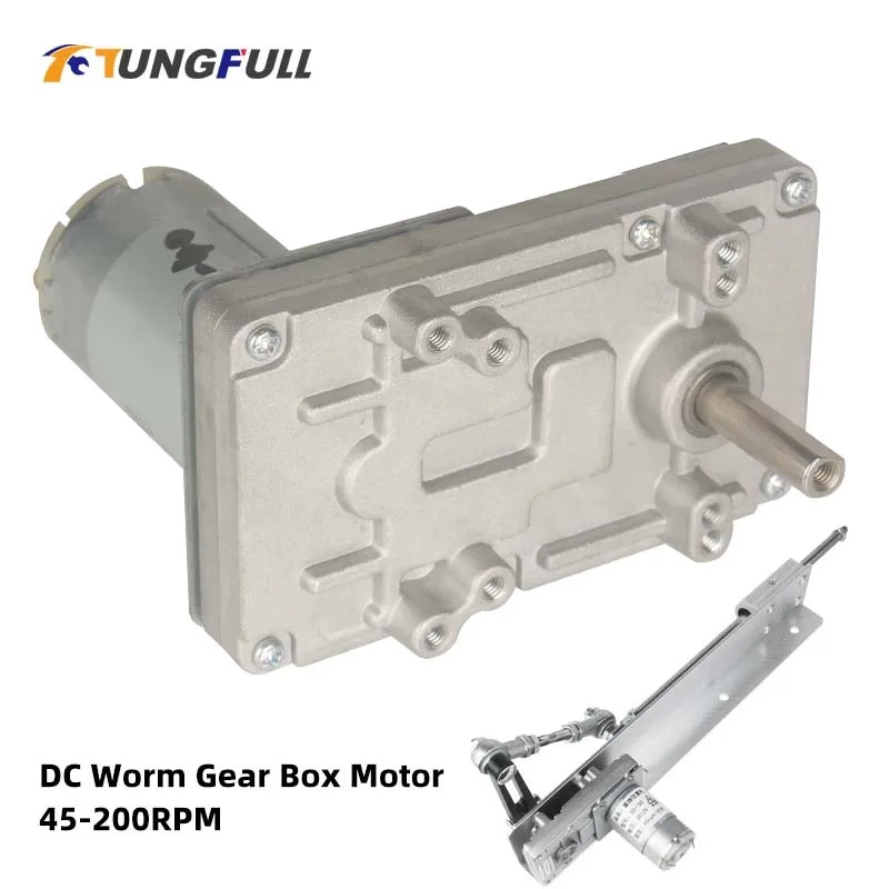 High Torque Worm Gear Motor Redutor de Velocidade dc Motor da Caixa de Engrenagem Forte Mecanismo Reciprocante dc 12v 24v