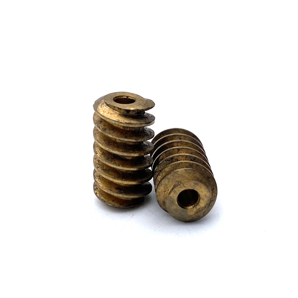 10mm Copper Worm Gear 3.17MM DIY Motor Spindle Reduction Parts