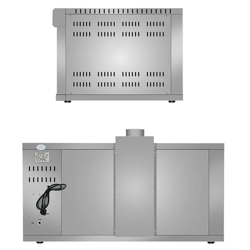 Gas Oven Commercial Liquefied Single-layer Double-pan Baking 99min Timing Function