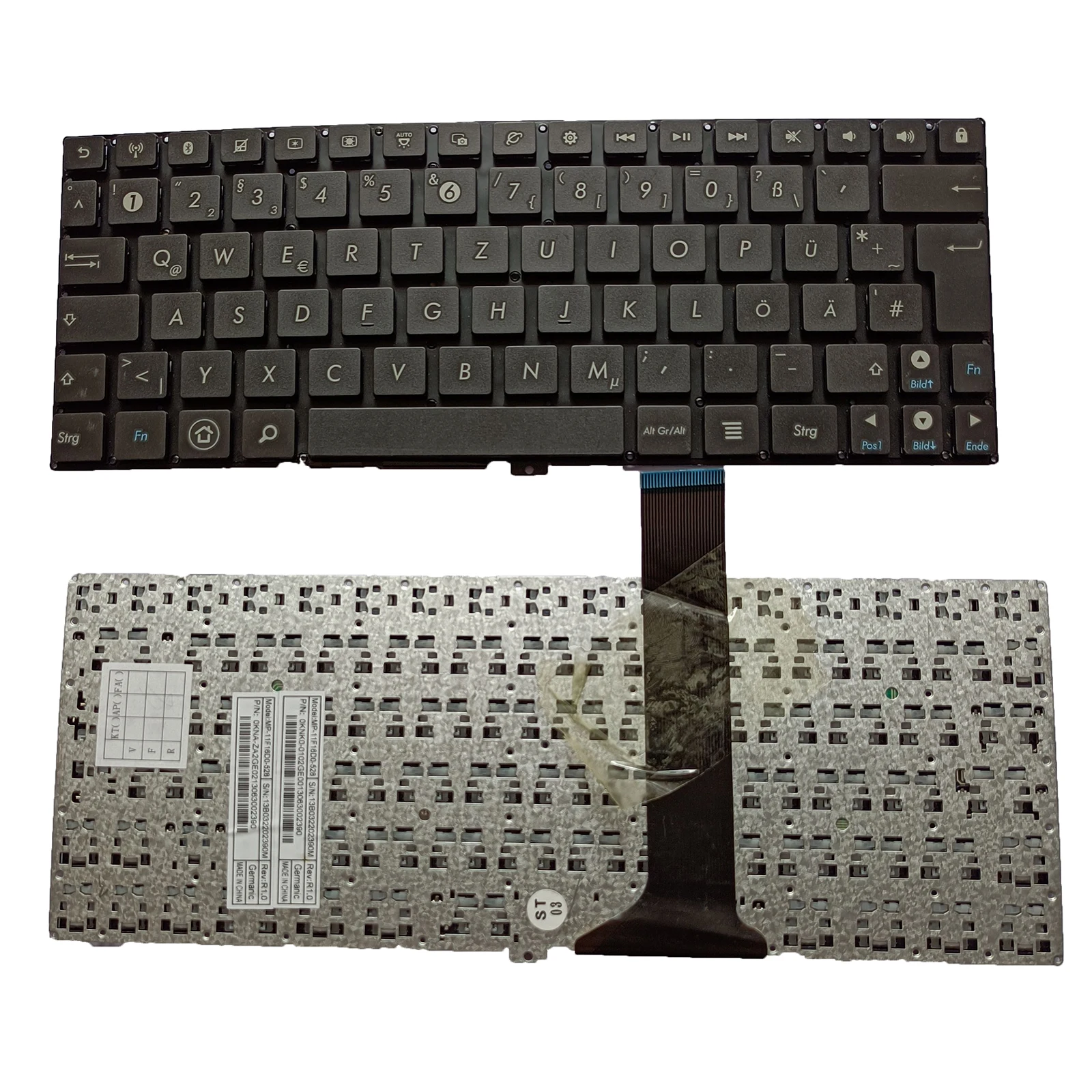 

Немецкая клавиатура для ASUS Pad EPad EeePAD TF210 TF201 GR, черная, без рамки