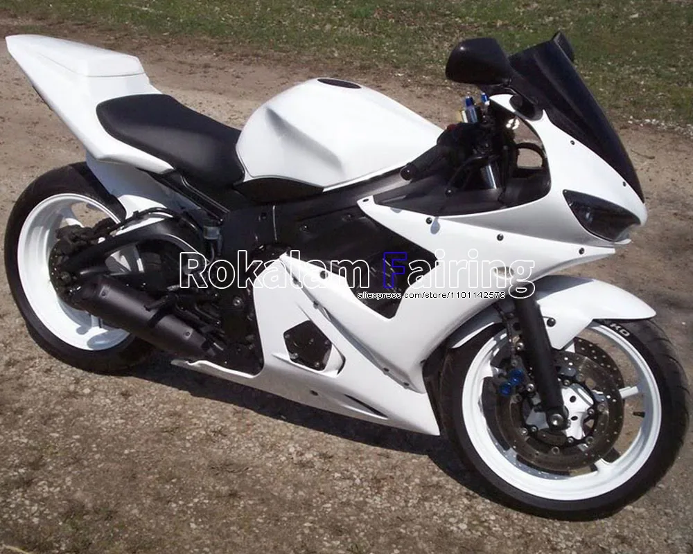 

Cowling For Yamaha YZF R6 03 04 YZFR6 YZF-R6 2003 2004 YZF600 Aftermarket White Sportbike ABS Fairing Kit (Injection molding)