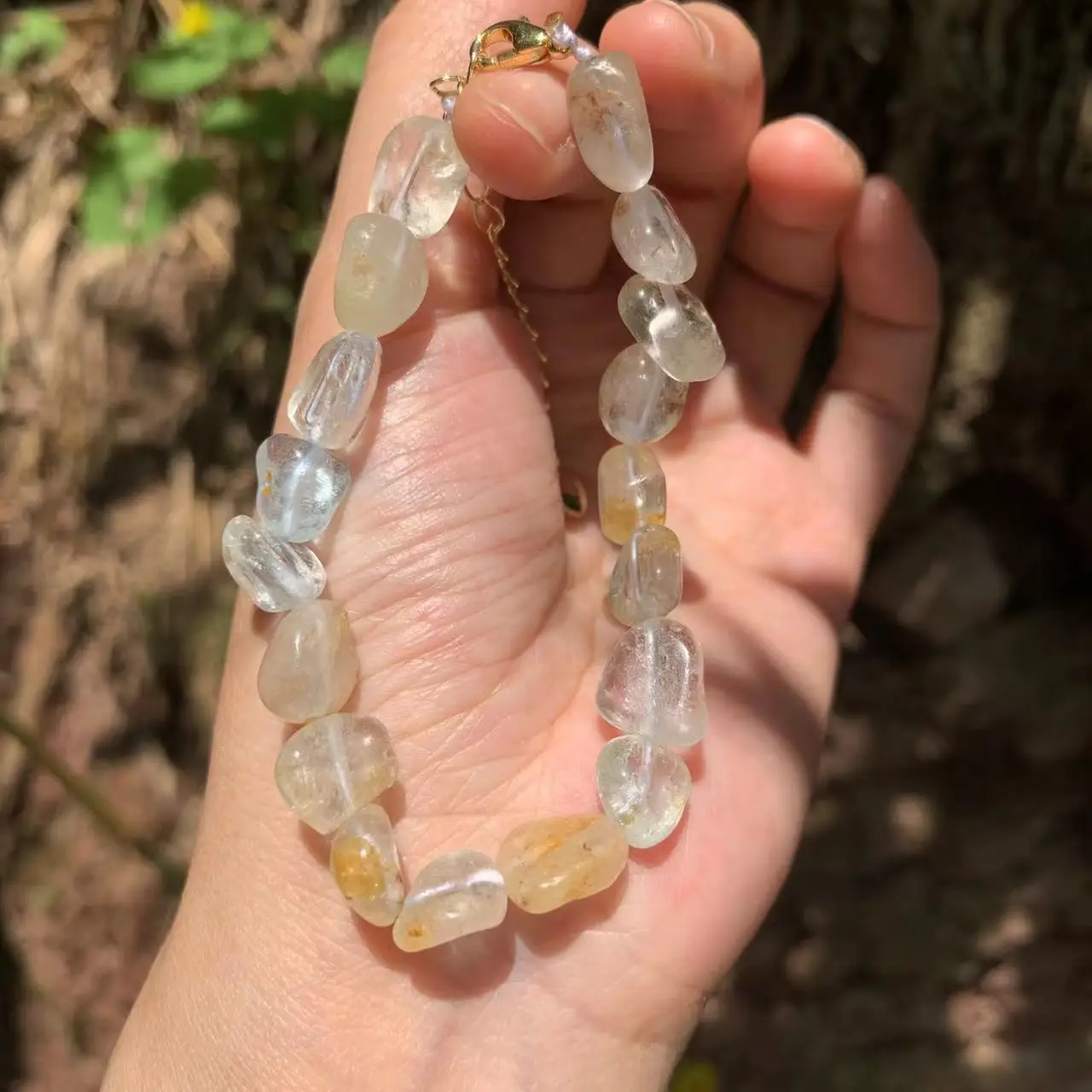 Natural Topaz Bracelet For Woman Crystal Bracelet Jewelry Stones Wholesale Healing Energy Gift Lucky