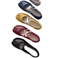 Black Silver Red Ballet Flats Trainers Women Split Toe Ballerina Tabi Walking Sneakers Woman Mary Jane Shoes Footwear Summer - Image 6