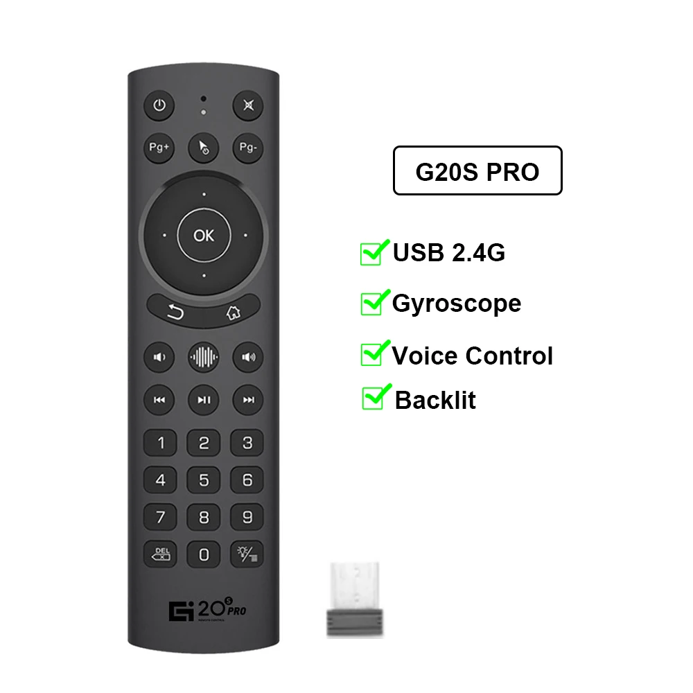 Enhanced Wireless Voice Search Air Mouse with Gyroscope and IR Learning