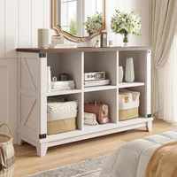 6 Cube Storage Organizer, Bookshelf with Storage, White Cube Storage Organizer, Cube Storage Shelf for Bedroom 1