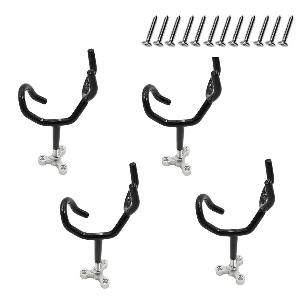 Sure Grip Steel 20 Degree Angle Rod Holder Mounting Base Steel Rod-PVC Fishing Pole Holders Boat(4PCS)