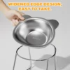 Stainless Steel Cat Bowl with Stand Anti Cervical Spondylosis Pet Raised Food and Water Dish for Cats and Dogs Dual Use Feeder 5