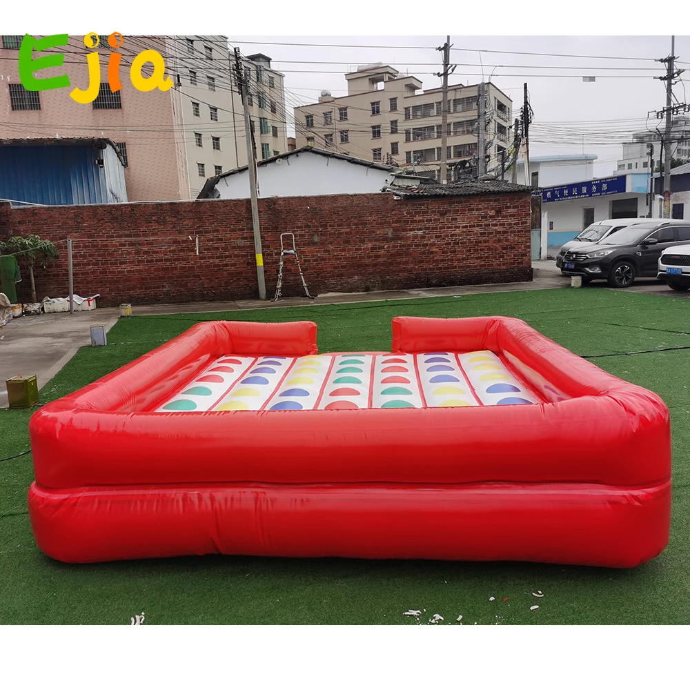 Pvc Air Tight Interactive Outdoor Gonfiabile Galleggiante Acqua 3D Twister Materasso Gioco Per Bambini Adulti Giochi Sportivi